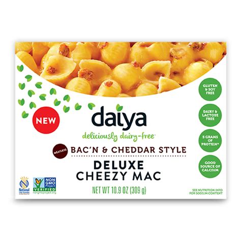 Bacn Cheddar Style Deluxe Cheezy Mac Daiya Deliciously Dairy Free
