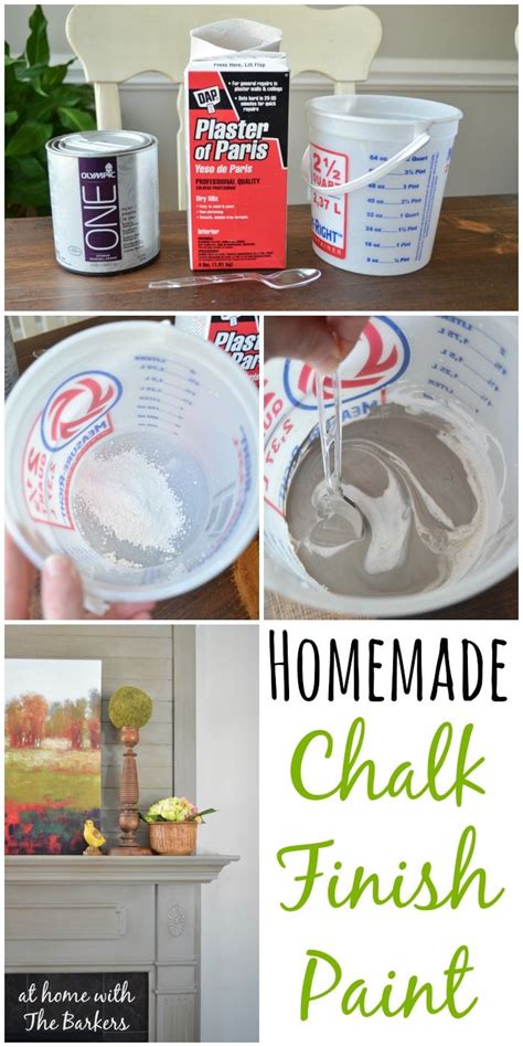 This is the very basic method of making chalk paint using plaster of paris. Pin on DIY: Painted furniture