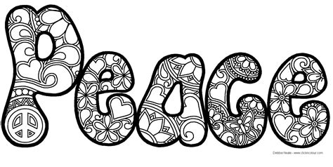 Peace Coloring design | Love coloring pages, Animal coloring pages