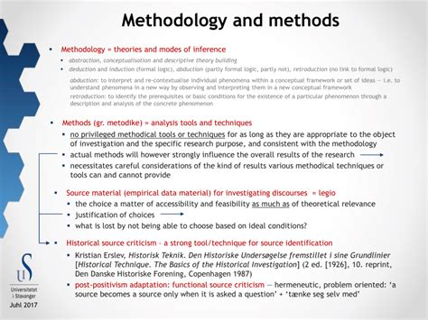 Pdf Methodology Methods And Historical Source Criticism