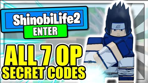All 7 New Secret Op Codes Shinobi Life 2 Roblox Youtube