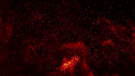 Cinematic Red Particles In Motion Abstract Background Stock Video