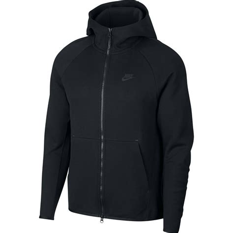 Nike Nike Mens Sportswear Tech Fleece Full Zip Hoodie Black 928483
