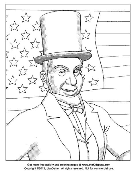 Abe lincoln coloring sheet free abraham pages printable lets learn. Abraham Lincoln Coloring Pages Printable - Coloring Home