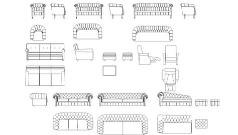 Free Furniture Sofa Cad Blocks Drawing Dwg File Cadbull Porn Sex Picture