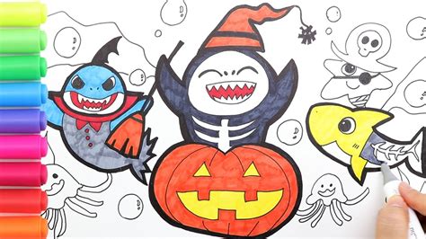Christopher pennington from the kiboomers). GLITTER BABY SHARK HALLOWEEN COLORING PAGE|HOW TO DRAW ...