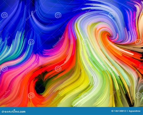Abstract Color Swirl Wallpaper Stock Illustration Illustration Of