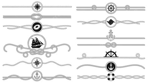 Rope Knot Nautical Vector Png Images Nautical Rope Border Knot Frame