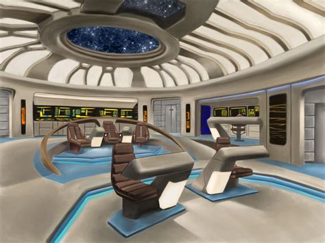 Cgtalk Startrek Starship Bridge Spaceship Interior Futuristic