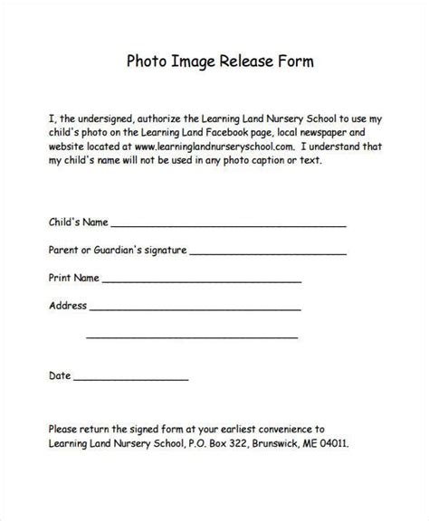 Free Printable Release Forms Printable Forms Free Online