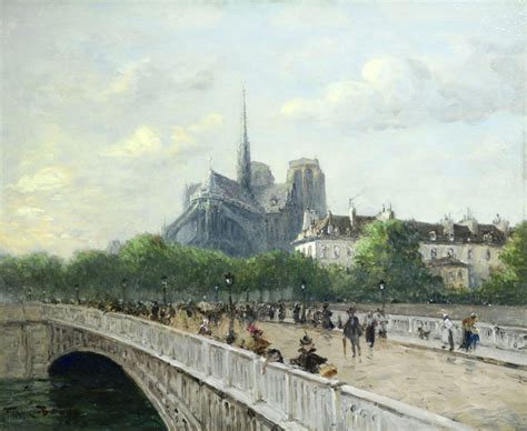 Frank Myers Boggs Paris Notre Dame Pont Louis Phillippe 19th