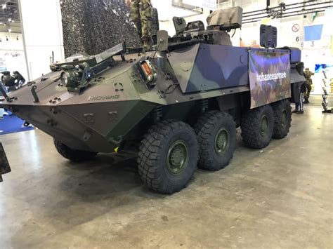 Mowag Piranha 8x8 Spz93 Of The Swiss Army At Palexpo Convention