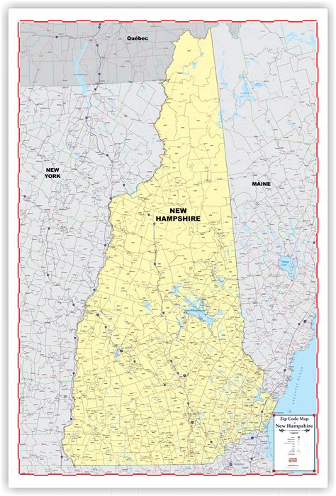New Hampshire Zip Code Map Maping Resources