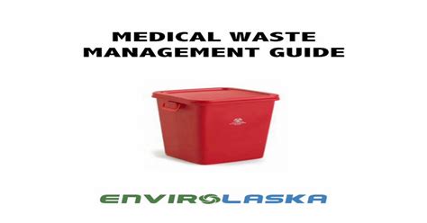 Medical Waste Management Guide Entechmedical Waste Management