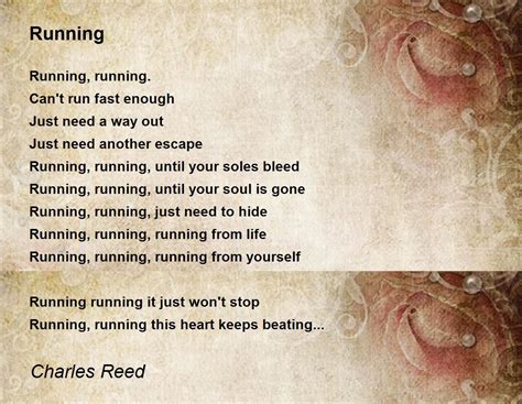 Running Poem By Charles Reed Poem Hunter