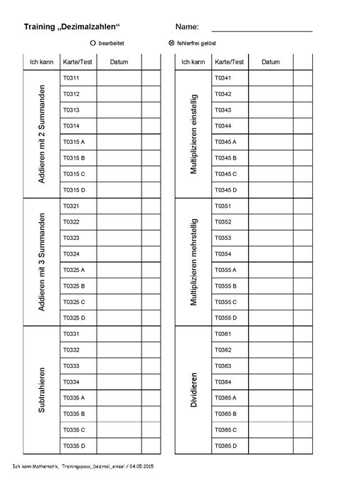 Dezimalzahlen in der stellenwerttafel lesen und schreiben. Mathematik Materialien 9