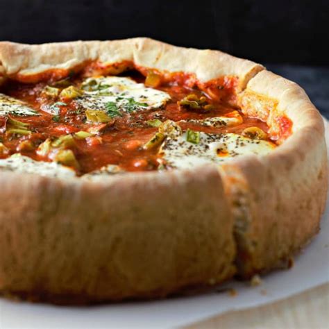 Easy Deep Dish Pizza For Two Springform Pan Zona Cooks
