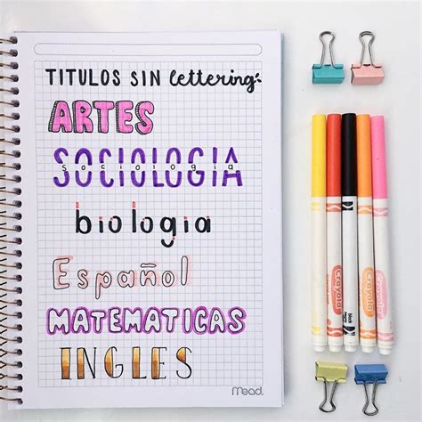 Titulos Bonitos Para Cadernos Lettering Tutorial Ideias Para Images