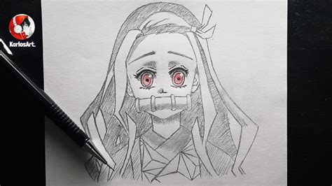 C Mo Dibujar A Nezuko Paso A Paso Facil A L Piz How To Draw Nezuko Anime Youtube