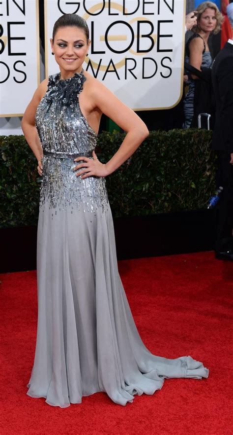 Mila Kunis At 2014 Golden Globe Awards Golden Globe Award Red