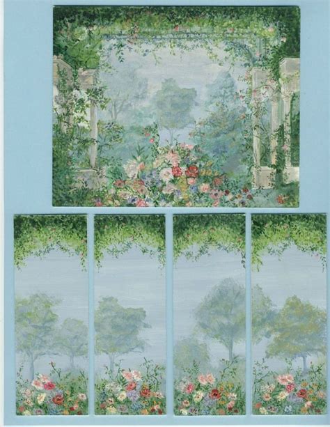 Wall Mural Secret Garden For Dollhouse Walls Free Printable Doll