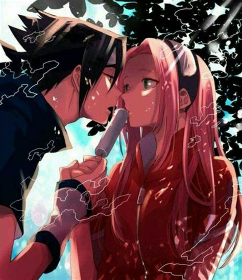 sasuke uchiha and sakura haruno one love menina anime arte mangá sasusaku