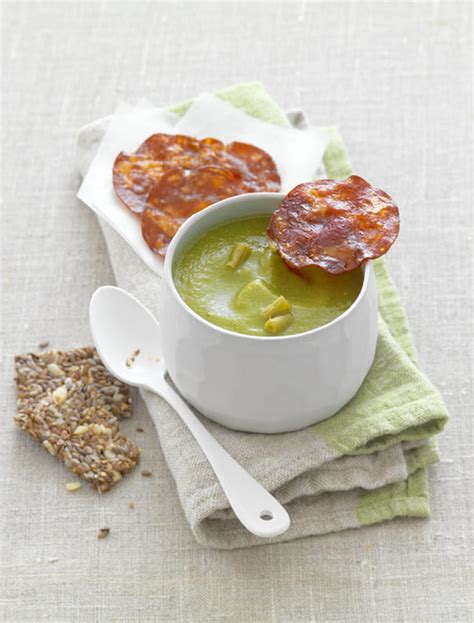 Recette de Soupe de haricots verts au chorizo