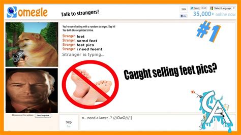 hunting for feet on omegle youtube