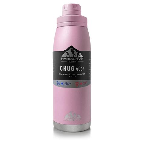 Hydrapeak Active Chug 40 Oz Pinkl Triple Insulated Stainless Steel