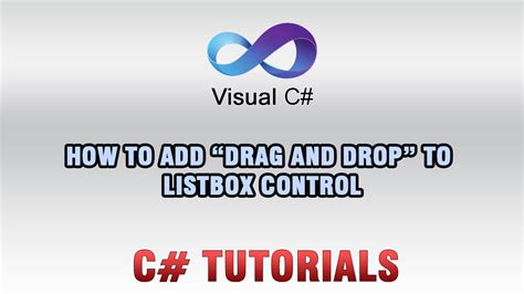 C Tutorials How To Add Drag And Drop To Listbox Youtube