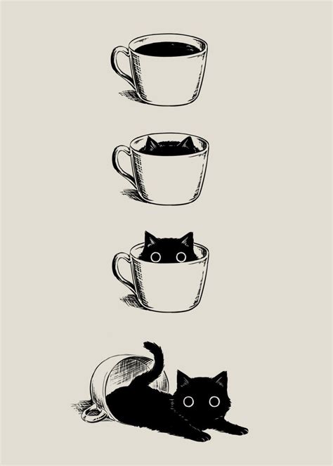 Are you searching for coffee cat png images or vector? thearcalian:" avogado6:"black"@mostlycatsmostly" | Cat art ...