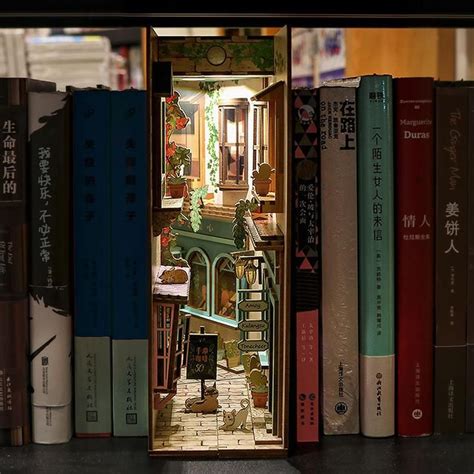Romantic Island Book Nook Book Shelf Insert Bookcase With Etsy Book Nooks Bookshelves Diy