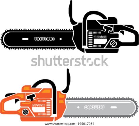 Chainsaw Vector Stock Vector Royalty Free 195017084