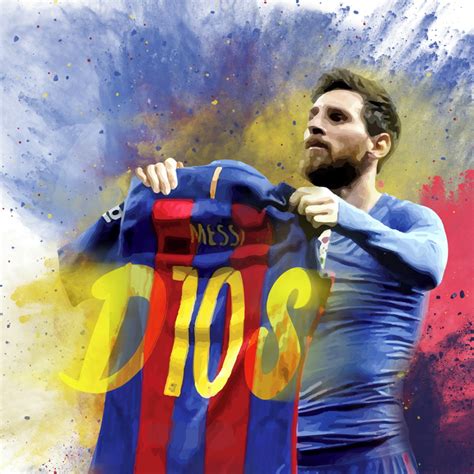 Lionel Messi D10s Poster Messi 500 Gols Fc Barcelona Elo7