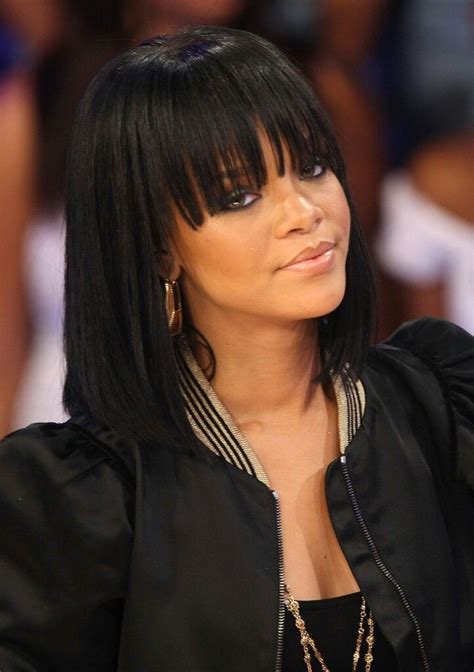 Rihanna Rihanna Hairstyles Hairstyles With Bangs Weave Hairstyles