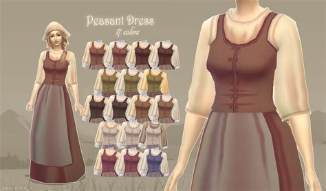 Peasant Set By Kennethav From Mod The Sims • Sims 4 Downloads