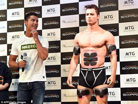Cristiano Ronaldo Stars Alongside Dodgy Looking 3d Silicone Clone In Another Weird Japanese