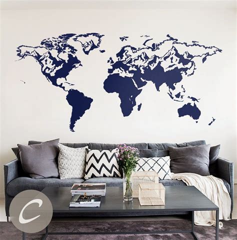 This World Map Wall Decal Is Perfect For Any Room It Is Available In