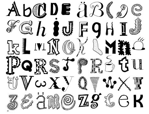 Fancy Letter Fonts To Draw