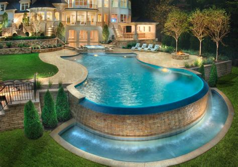 Pool Designs For Backyard Pools Swimming Pool Backyard Landscaping Natural Around Texas Spaces