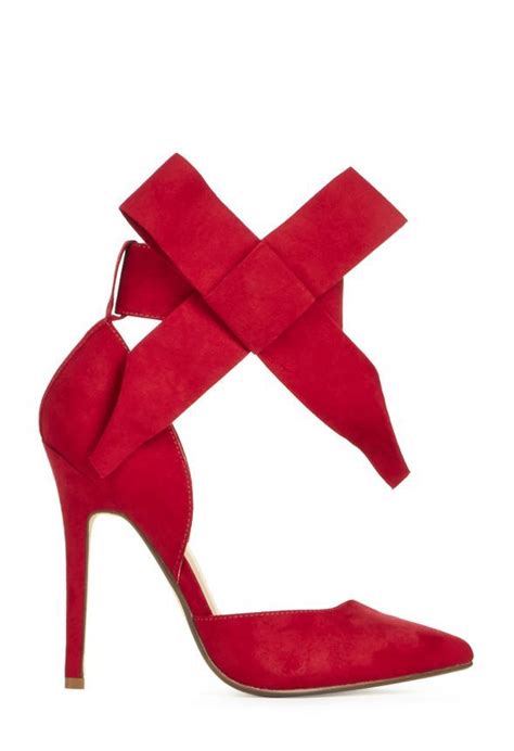 Hadley Red Bow Heels Justfab Shoes Heels Justfab