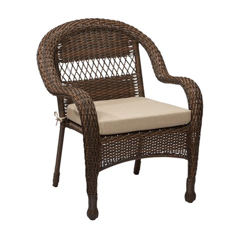 Add some extra cushion to your front porch rocking chair or wicker chair. Hampton Bay Wicker Chair Cushions | Chair Cushions