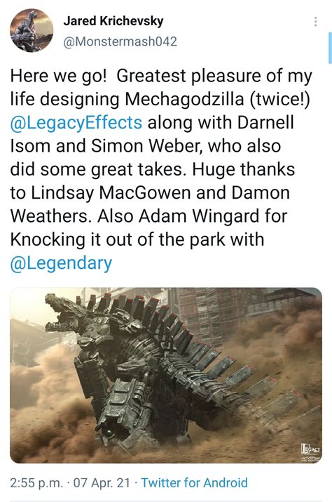 Official Mechagodzilla Godzilla Vs Kong Concept Art By Jared