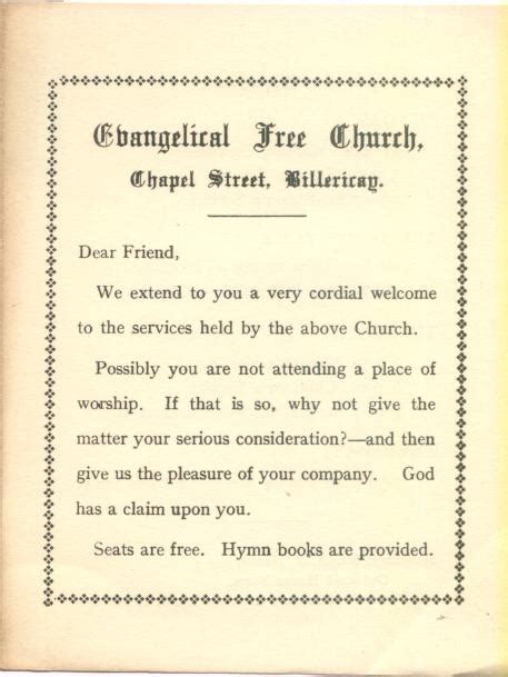 Church Welcome Poems