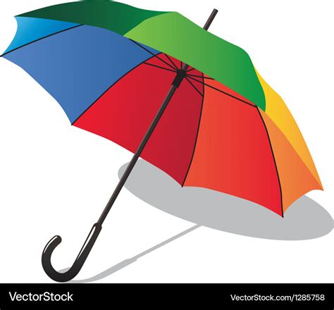 Colorful Umbrella Royalty Free Vector Image Vectorstock