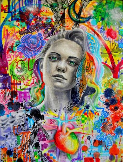 Colorful Mixed Media Drawings By Callie Fink6 At In Seven Colors