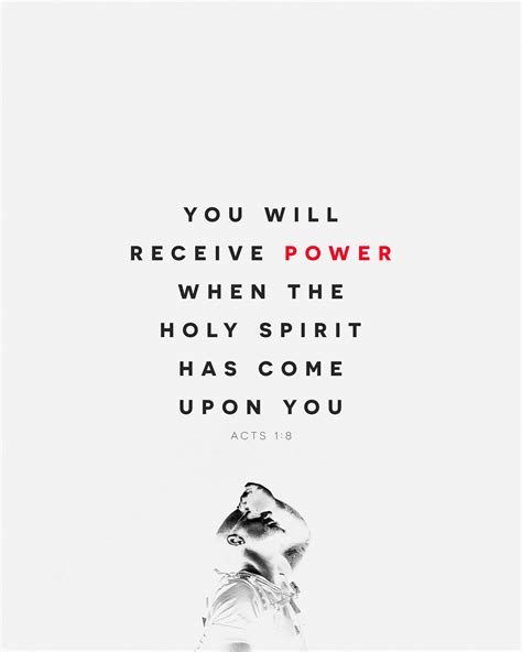 You Will Receive Power When The Holy Spirit Has Come Upon You Acts 1
