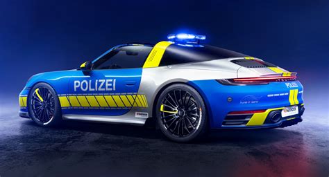 Techart Transforms The Porsche 911 Targa To A Flashy Police Car Carscoops