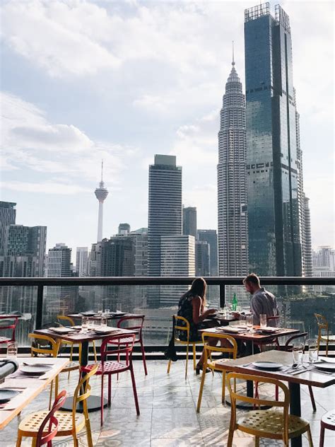 View of klcc, kl tower. Fuego, Troika Sky Dining, Kuala Lumpur - Melissa.T
