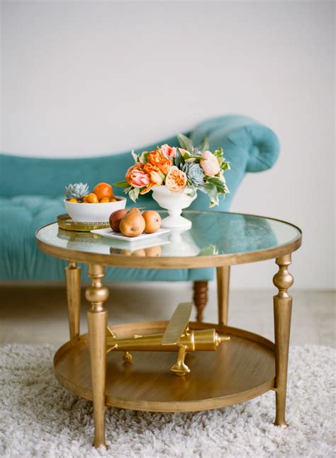Acme gordias bent glass coffee table in black metal walmart usa. Gold Coffee Table With Glass Top - Elizabeth Anne Designs ...